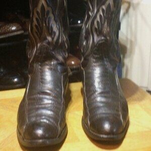 Tony Lama Black Label Ostrich Leg Boots